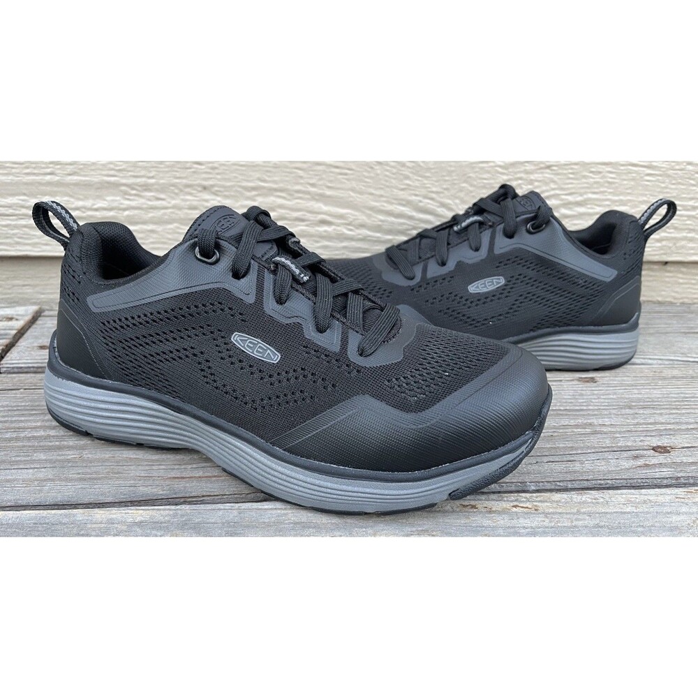 Nice! KEEN Utility Sparta II Women's 7.5W Aluminum Toe Work Sneakers Black/Gray
